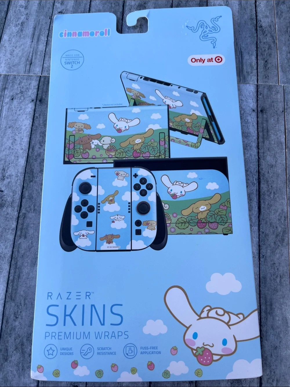 Razer Cinnamoroll Playful Sky Blue Nintendo Switch Skin